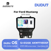DUDUAUTO DUDU7 A7870 AKM7739 VELVET DSP QLED Système stéréo double pour voiture pour Ford Mustang 2015-2022 SYNC 3
