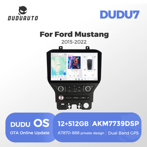DUDUAUTO DUDU7 A7870 AKM7739 VELVET DSP QLED Système stéréo double pour voiture pour <span class=keywords><strong>Ford</strong></span> Mustang 2015-2022 <span class=keywords><strong>SYNC</strong></span> 3 - Product Image 1
