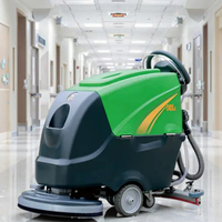 Autolaveuse industrielle manuelle DQX5A 24V neuve avec brosse de polissage et brosse latérale pour le nettoyage des carreaux d'hôpital