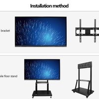 Tableau blanc LCD 4K 100 pouces EngineeringSpec avec transfert de données sans fil, écran partagé, haute luminosité, robuste et stable pour salles de conférence