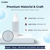 Bouteilles cosmétiques en plastique en gros avec pompe sans air pour shampoing, tailles 20ml, 30ml, 50ml, emballages personnalisés avec bouchon à vis et vaporisateurs