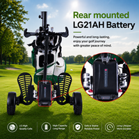 Skuter Golf Listrik ES1388 Pro Golf Cart Lipat 4 Roda Troli Golf 1600W Motor Ganda Belakang Baterai Lithium Langsung dari Pabrik