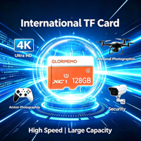 Tarjeta SD Personalizada de Alta Velocidad Glorimemo de 4GB~1TB C10 de Plástico para Cámaras y Monitoreo