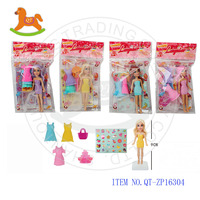 Ensemble de poupées miniatures non assemblées en plastique PVC personnalisable, poupée interactive de 3,5 pouces dans un sac OPP pour filles