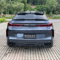 Para BMW X6M F96 LD Kit de cuerpo de fibra de carbono nuevas piezas de automóvil divisor de parachoques delantero embellecedores de entrada de aire difusor de parachoques trasero Spoiler Hood