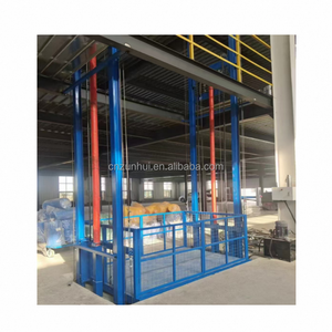 Pengangkat barang bawaan vertikal <span class=keywords><strong>Platform</strong></span> pengangkat kargo elektrik tonase besar Rel pemandu gudang hidrolik Lift kargo - Product Image 5