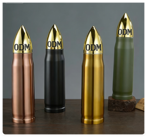 Portabile in acciaio inox tazza termos a doppio strato proiettile a razzo Design creativo bottiglia d'acqua regalo grande magazzino - Product Image 1