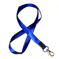 Lanière de travail en polyester personnalisable avec logo, boucle métallique et mousqueton pour badges d'identification – Vente en gros