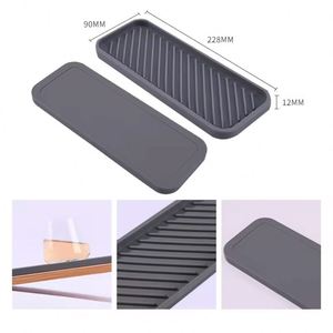 Plateau organisateur d'évier de cuisine en stock, support en silicone pour éponge pour évier de cuisine et comptoir de salle de bain - Product Image 2