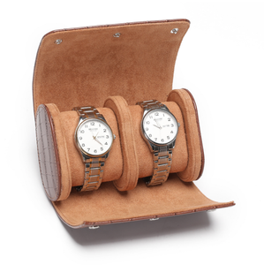 Estuche de Viaje para Reloj de Lujo con Diseño de Cocodrilo, en Cuero PU, con Interior de Gamuza Suave, Protector de Reloj de Pulsera - Product Image 4