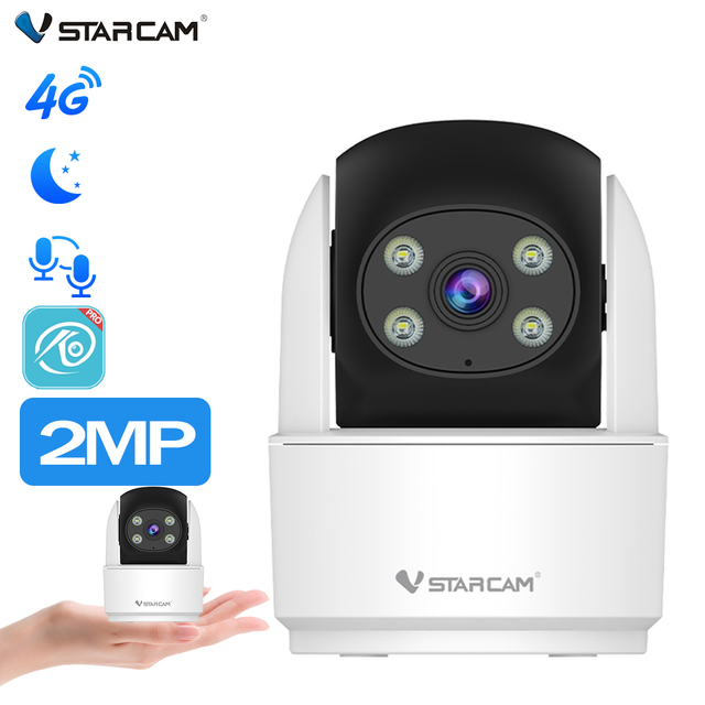 VSTARCAM Mini Surveillance Cctv 4G Security Camera System Full Color Night IP PTZ 4G Indoor Camera