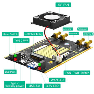 NGFF(<span class=keywords><strong>M</strong></span>.2) yardımcı güç ve soğutucu Fan ile USB 3.0 adaptörüne 4G/5G modülü - Product Image 3