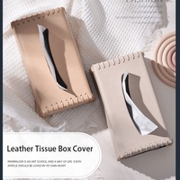 Boîte à mouchoirs en cuir au design élégant personnalisé, style classique, avec couvercle magnétique, pour la maison, salon, salle à manger, chambre à coucher