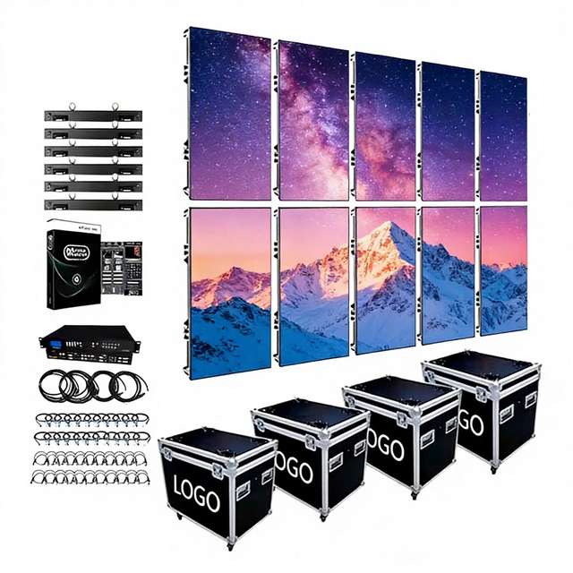 Modular Splicing P3.91 Pixel Pitch Remote Content Management Outdoor Fixed Commercial LED Screen Display Video Wall Board