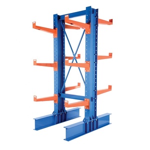 High quality warehouse cantilever racking steel pipe storage rack system fabric roll storage rack