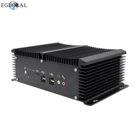 Mini PC EGLOBAL I7 7500U I5 7200U Win10 Linux RS232 MSATA Doble Gigabit VGA 8USB GPIO 4G SIM Mini Ordenador Industrial Sin Ventilador