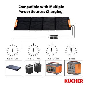 高性能240W黒折りたたみ式ソーラー充電器KUCHER単結晶シリコン熱冷抵抗SP240Wモデル22% - Product Image 6