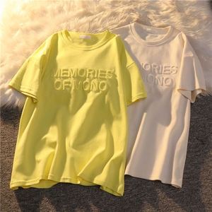 Hot Sale Embossing Printing Clothes Logo Cotton 3D <b>Puff</b> T Shirt Print Oversized Short Sleeve for Women - Product Image 2