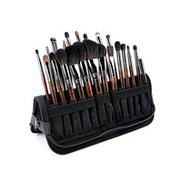 Porte-pinceaux de maquillage noir de voyage, étanche, vertical, boîte de rangement pour pinceaux de maquillage