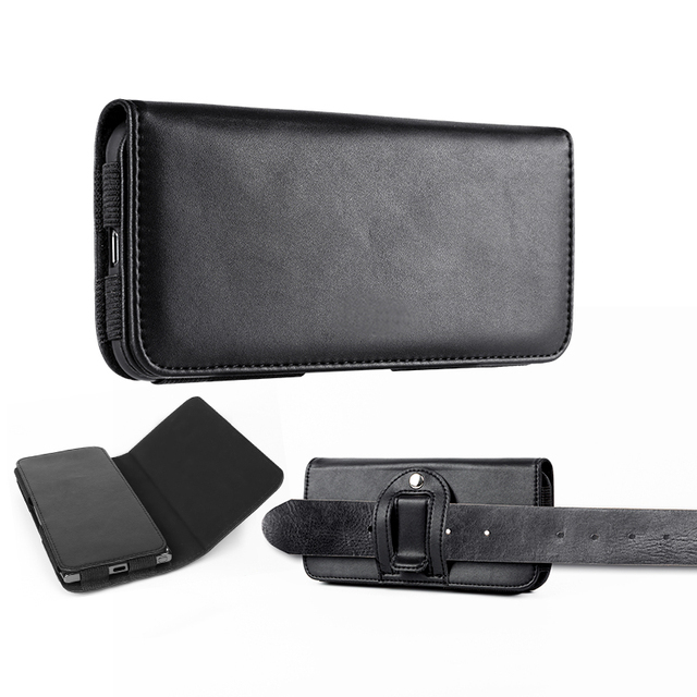 Horizontal PU Leather Cell Phone Pouch Holster for iPhone 6 7 8 Plus Xs Max for iphone 11 11 Pro Cover With Waist Belt Clip