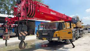 SANY Company's 100 Tons Truck Crane El mismo modelo en China es de 80 toneladas con componentes principales Motor Gearbox PLC Engine Pump - Product Image 5