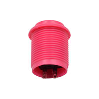 Switch Arcade Game Console Accessoires 28mm Round 12 Volt Plastic Push Button