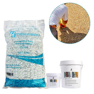 Granito Natural moderno, pequeños guijarros blancos como la nieve, grava de enlace de resina fina para aplicación de parque, materia de piedra Natural - Product Image 1