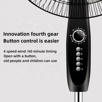 Ventilateur de refroidissement silencieux pour la maison, la chambre à coucher, ventilateur sur pied oscillant de 16 pouces, personnalisable