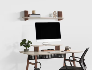 Mensola Moderna in Legno da Parete con Motivo Tagliato al Laser per Organizzare Soggiorno e Camera da Letto, Espositore per <span class=keywords><strong>Libri</strong></span> e Piante - Product Image 2