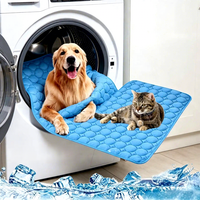 Tapis rafraîchissant portable pour chien, extra large pour grands chiens, en soie glacée, lavable et durable, pour l'été