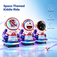Manège pour enfants Astronaute spatial à monnayeur, 3 styles, machine de jeu à bascule pour centre commercial et parc d'attractions