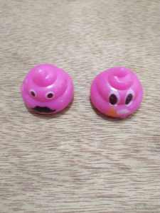 Poop Shaped Pencil Head <b>Eraser</b> Kids' Fun Expression Tool for Ages 5 to 7 Made of Durable Plastic - Product Image 3