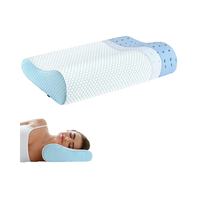 Oreiller respirant moderne orthopédique pour le cou, oreiller ergonomique en mousse à mémoire de forme, réglable, confortable pour dormir