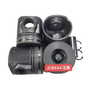 Diesel Engine Parts 48mm Combustion Chamber Piston Set JCB444 Piston With Pin Clip For JCB Engine