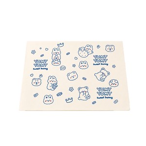 Papier d'emballage jetable Yumy Yumy Sweet Bunny, qualité alimentaire, résistant à l'huile, pour la cuisson du pain, des gâteaux au fromage, des pique-niques, des sandwichs, des burgers - Product Image 1