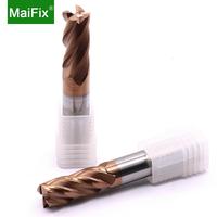 Maifix 1 pièce Fraise à queue carrée en carbure monobloc pour usinage CNC, 4 cannelures, HRC55, 4 mm, pour métal, prix usine