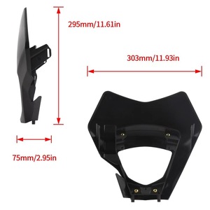 Ensemble de phares avant universels pour moto tout-terrain à 4 LED avec carénage - Product Image 5