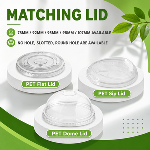 แก้วพลาสติกใส PP PET PLA ขนาด 12 ออนซ์ 16 ออนซ์ 20 ออนซ์ เป็นมิตรกับสิ่งแวดล้อม ย่อยสลายได้ ใช้แล้วทิ้งได้ - Product Image 6