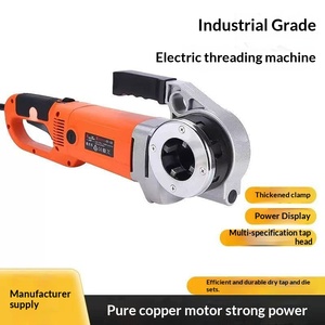 Macchina filettatrice portatile <span class=keywords><strong>elettrica</strong></span> zincata per tubi dell'acqua con alimentazione a corrente <span class=keywords><strong>elettrica</strong></span>, rigida - Product Image 4