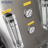 Système d'osmose inverse commercial à faible coût 1000 LPH, machine d'osmose inverse 4040 avec réservoir sous pression en FRP pour purificateur d'eau industriel