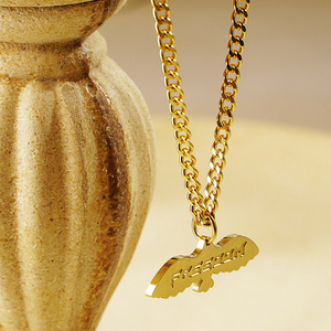 Collar con Colgante de Acero Inoxidable. Cadena de Suéter Estilo Hip-Hop con <span class=keywords><strong>Paloma</strong></span> de <span class=keywords><strong>la</strong></span> Paz y Águila, Apta para Hombres y Mujeres - Product Image 1