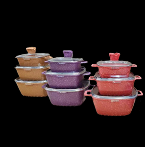 Fabriek Direct 6 Stuks <span class=keywords><strong>Set</strong></span> <span class=keywords><strong>Dessini</strong></span> 24/28/32Cm Kookgerei <span class=keywords><strong>Set</strong></span> Nieuwe Chinese Stijl Kookpot <span class=keywords><strong>Set</strong></span> Anti-<span class=keywords><strong>Stick</strong></span> Kookgerei Graniet - Product Image 1