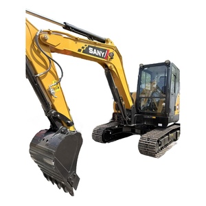 รถขุดมือสอง Sany Sy60c ขนาด 6 ตัน แบบไฮดรอลิก พร้อมบุ้งกี๋ขนาด 0.25 ลบ.ม. กำลัง 36 กิโลวัตต์ สภาพดี - Product Image 1