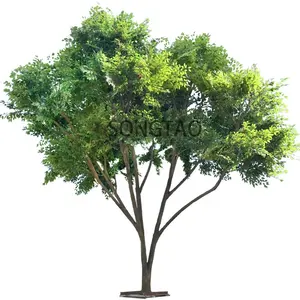 20m saksı simülasyon yeşil bitkiler altın yeşil zeytin ficus yapay büyük banyan ağacı