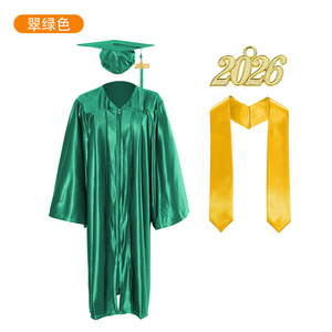 Cross-border Bachelor's Gowns College Student Knitted Graduation Dresses <b>Doctoral</b> Master Gown <b>Sets</b> Factory Direct Sales Spring - Product Image 4