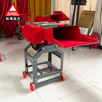 Machine à hacher le fourrage de type convoyeur, moteur électrique, machine à hacher la paille à essence, traitement des aliments pour le bétail