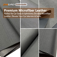 Cuir microfibre semi-perforé écologique pour sièges de voiture et volant, cuir de haute qualité