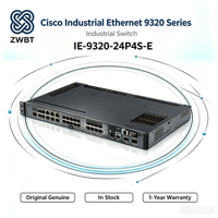 Cisco IE-9320-24P4S-E Enterprise Switch 24PoE+4SFP Ports 370W PoE Budget Rack Mount Industrial Chassis
