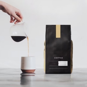 Bolsa de Café Personalizada con Impresión de Marca, Ecológica, de Grado Alimenticio, con Fondo Plano, 125g 250g 1kg, a Prueba de Humedad, con Válvula y Cierre - Product Image 4