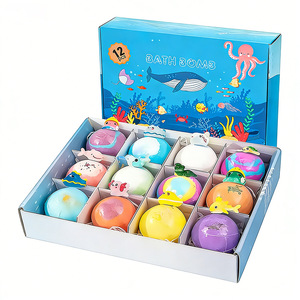 Coffret Cadeau de Boules de Bain Naturelles avec Jouets Surprise pour Enfants – Bombes de Bain Hydratantes et <span class=keywords><strong>Anti</strong></span>-Dessèchement pour un Bain Amusant - Product Image 1